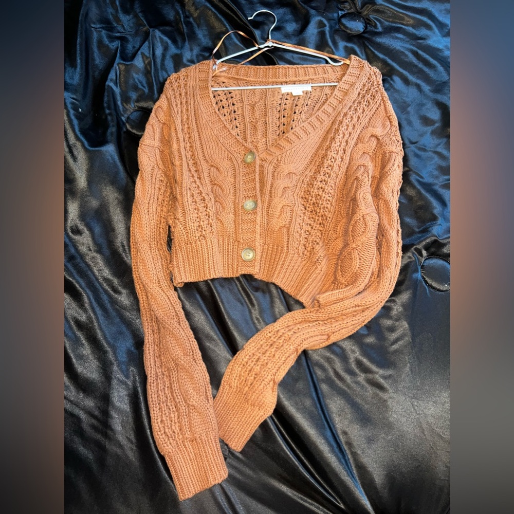 Knitted button cardigan